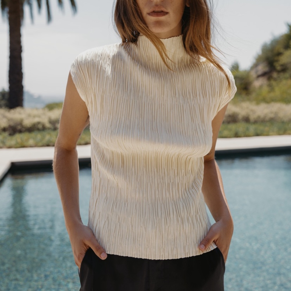 Zara pleated top